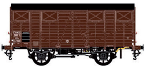 LS MODELS 30374, Wagon COUVERT OCEM 19, SNCF, époque IIIa