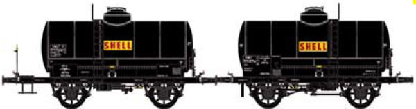 LS MODELS 30443, Set de 2 Wagons Citernes OCEM 19 "SHELL", époque IIIa