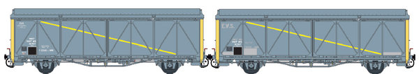 LS MODELS 30670, Set de 2 Wagons EVS, époque IV-V
